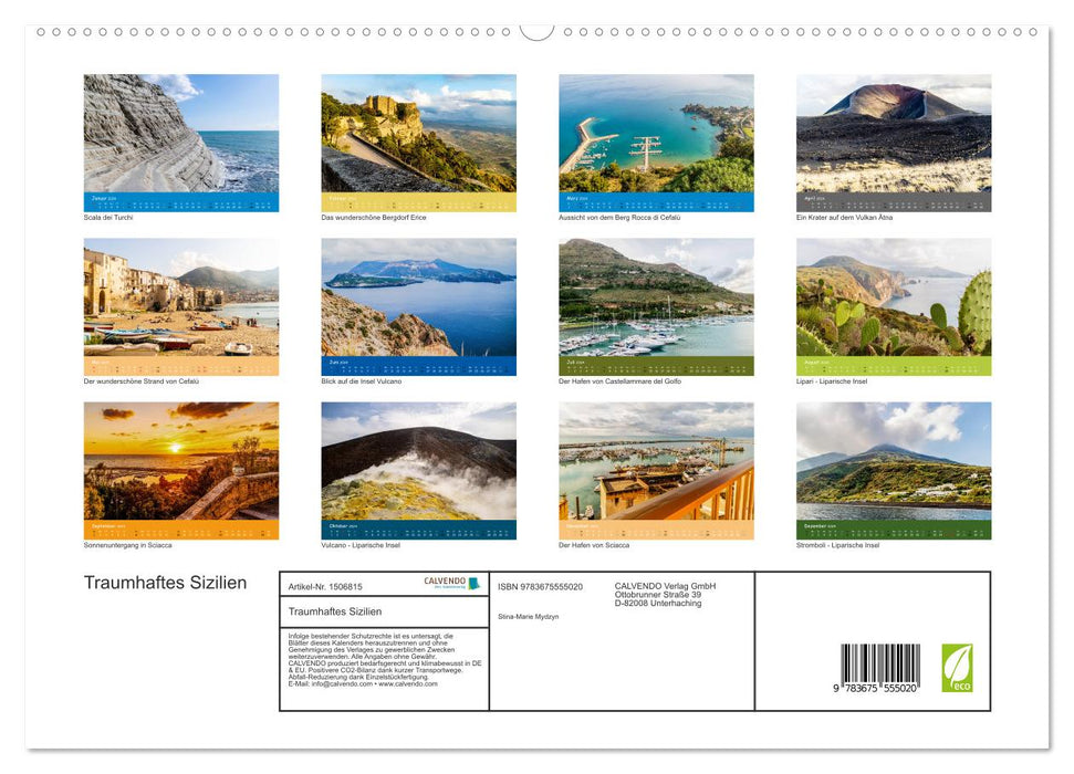 Fantastic Sicily (CALVENDO Premium Wall Calendar 2024) 
