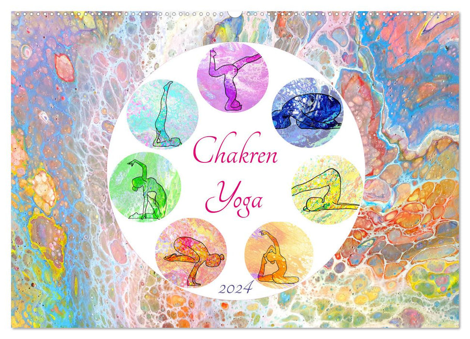 Chakren Yoga (CALVENDO Wandkalender 2024)