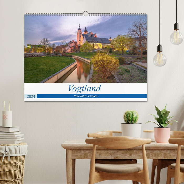 Vogtland - 900 years of Plauen (CALVENDO wall calendar 2024) 