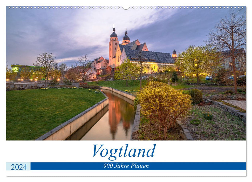 Vogtland - 900 years of Plauen (CALVENDO wall calendar 2024) 