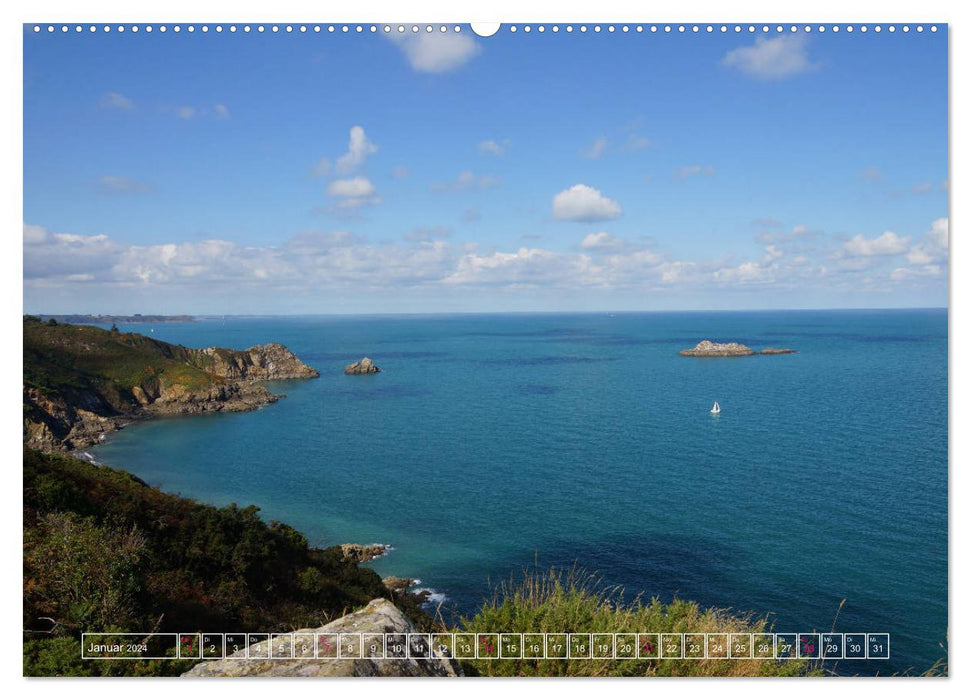 Sights and views in Brittany (CALVENDO wall calendar 2024) 