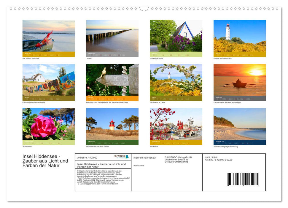 Hiddensee mon amour (CALVENDO wall calendar 2024) 