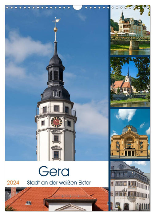 Gera - city on the white Elster (CALVENDO wall calendar 2024) 