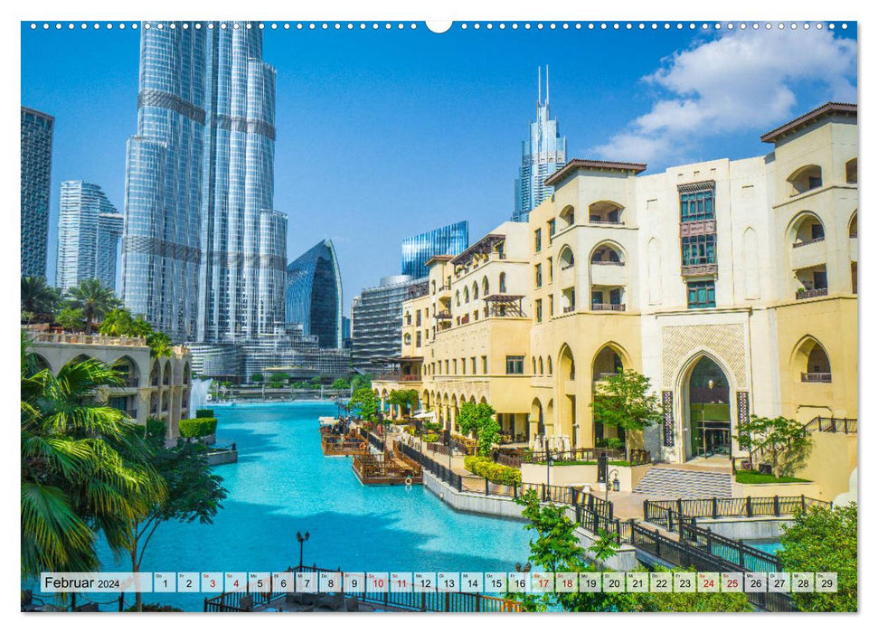 Dubai - dream city of the sheikhs (CALVENDO wall calendar 2024) 