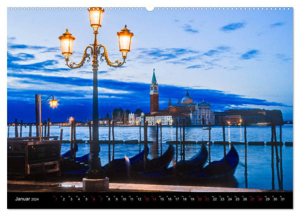 Venice - Palaces, Bridges and Canals (CALVENDO Premium Wall Calendar 2024) 