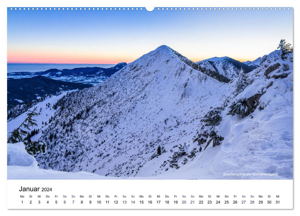 Sensucht Mountains - Moments of Light (CALVENDO Wall Calendar 2024) 