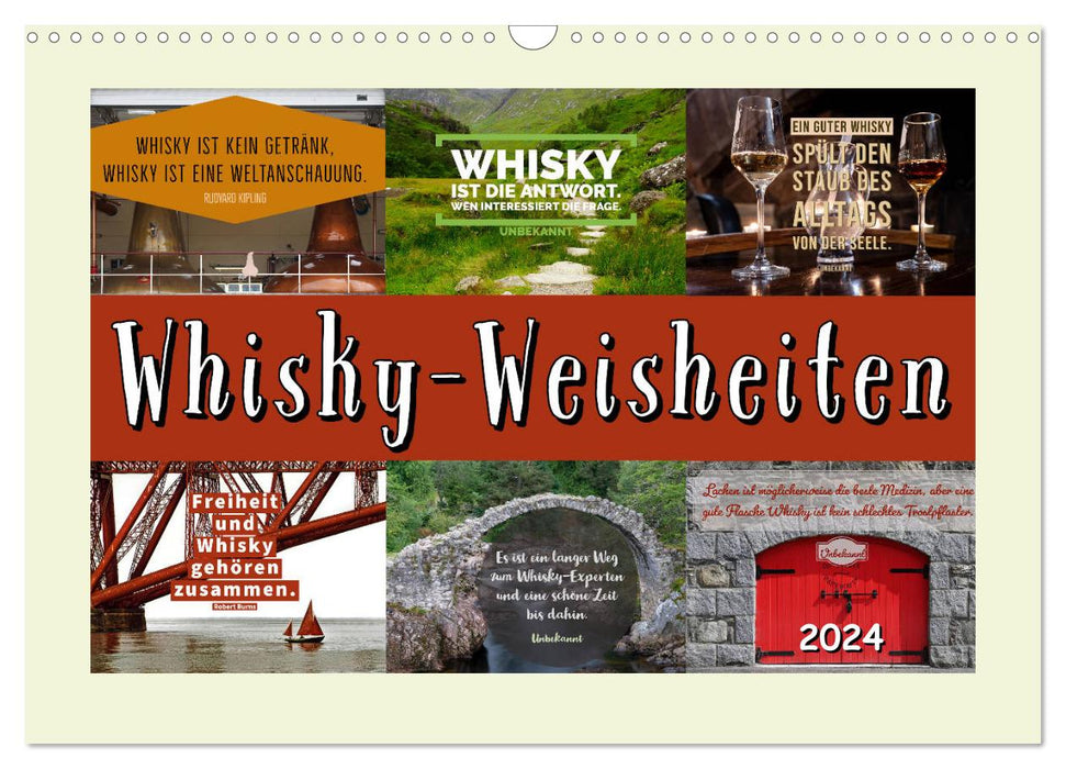 Whiskey wisdom (CALVENDO wall calendar 2024) 