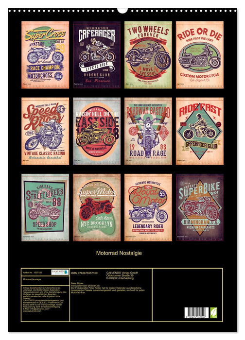 Motorcycle nostalgia (CALVENDO wall calendar 2024) 