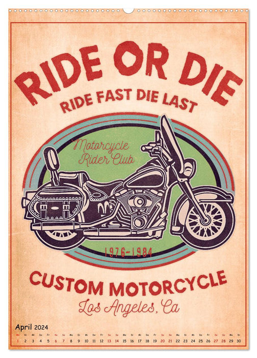 Motorrad Nostalgie (CALVENDO Wandkalender 2024)