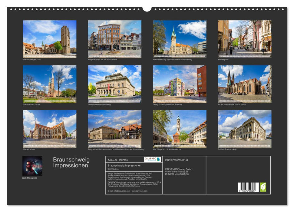 Braunschweig impressions (CALVENDO wall calendar 2024) 