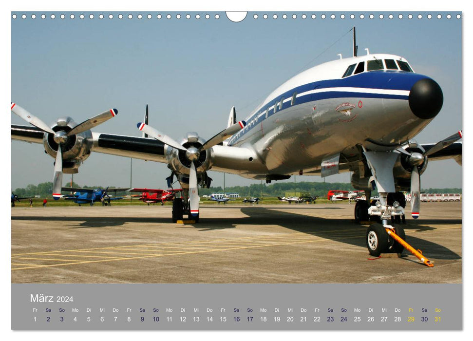 Lockheed Super Constellation - Legend of the Skies (CALVENDO Wall Calendar 2024) 