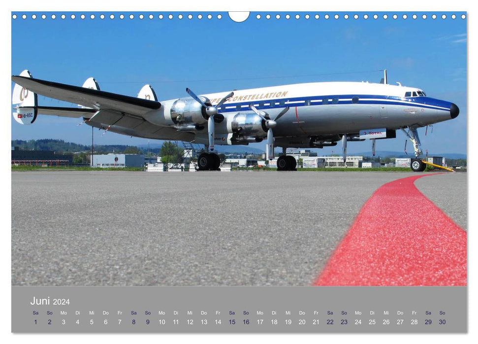 Lockheed Super Constellation - Legend of the Skies (CALVENDO Wall Calendar 2024) 