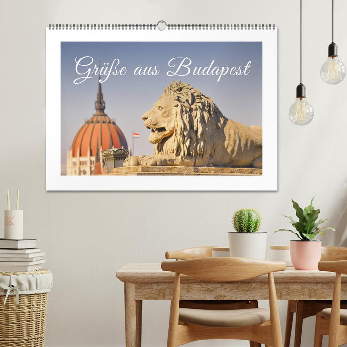 Greetings from Budapest (CALVENDO wall calendar 2024) 