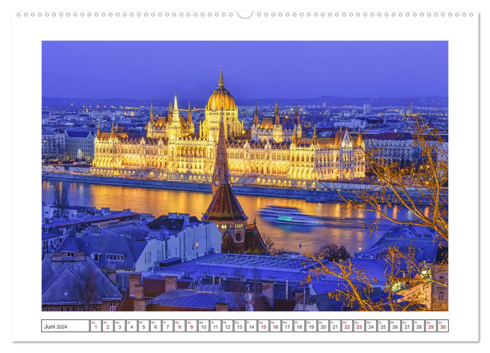 Greetings from Budapest (CALVENDO wall calendar 2024) 