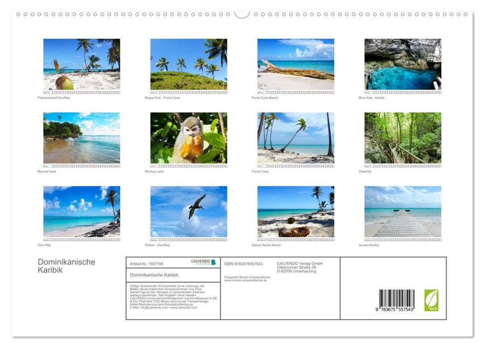 Dominican Caribbean (CALVENDO Premium Wall Calendar 2024) 