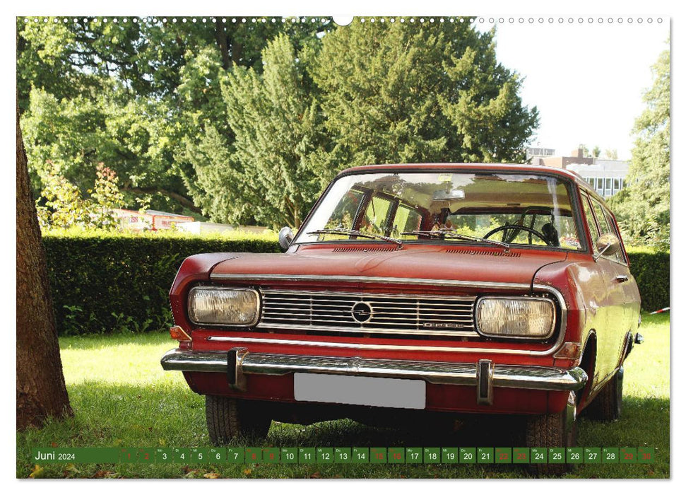 Opel classic car with the lightning (CALVENDO Premium wall calendar 2024) 