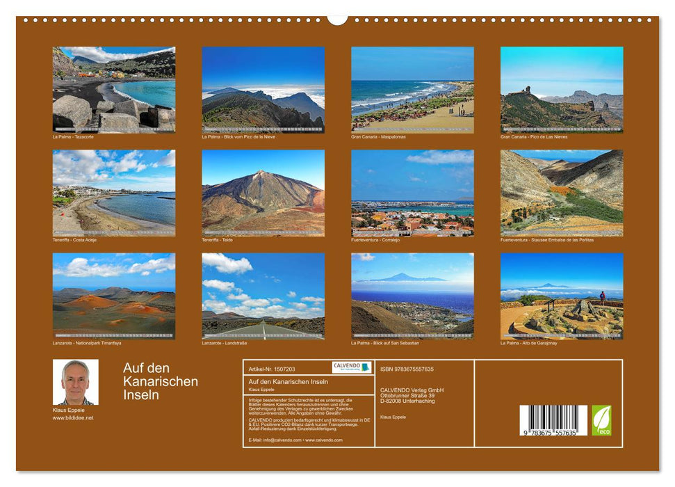 On the Canary Islands (CALVENDO Premium Wall Calendar 2024) 