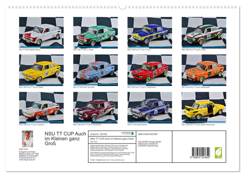 NSU TT CUP Big even in the small (CALVENDO Premium Wall Calendar 2024) 