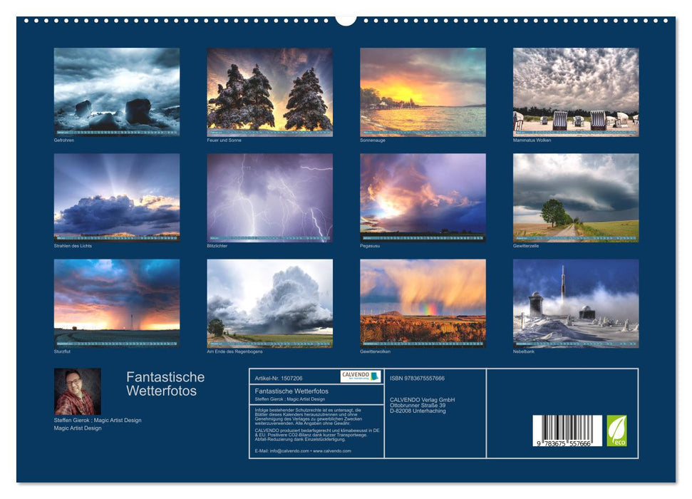 Fantastische Wetterfotos (CALVENDO Premium Wandkalender 2024)