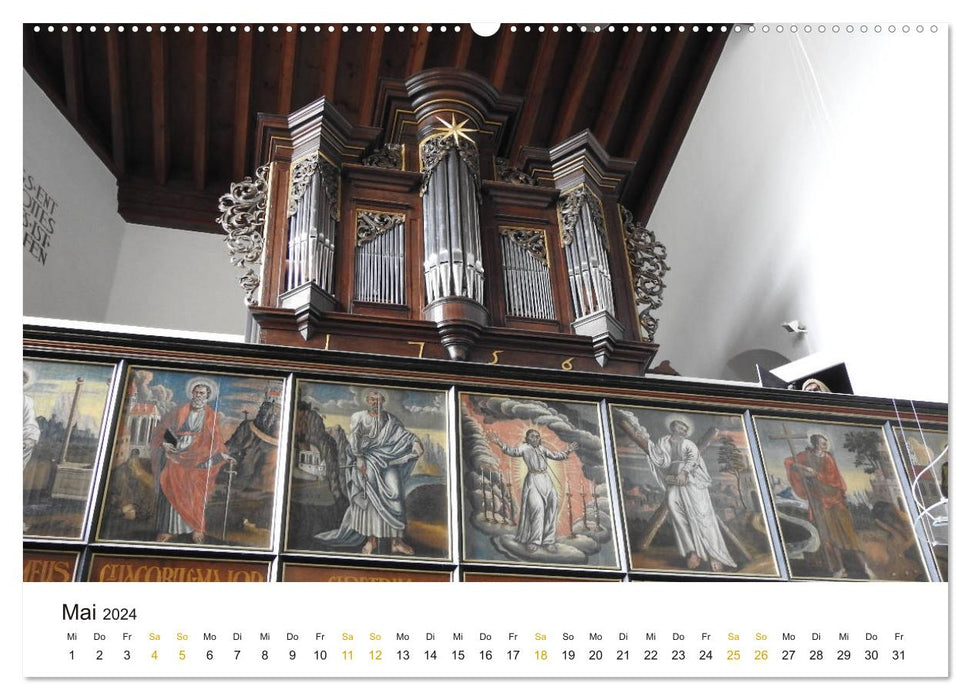 Fantastische Welt der Orgeln (CALVENDO Premium Wandkalender 2024)