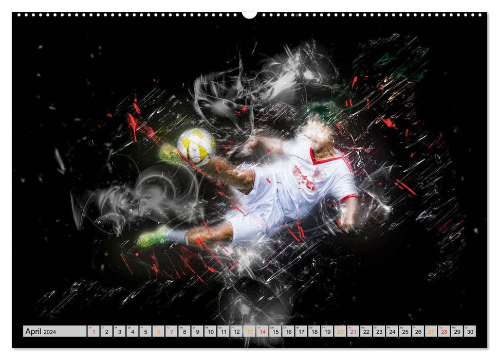 Football - extreme (CALVENDO Premium Wall Calendar 2024) 
