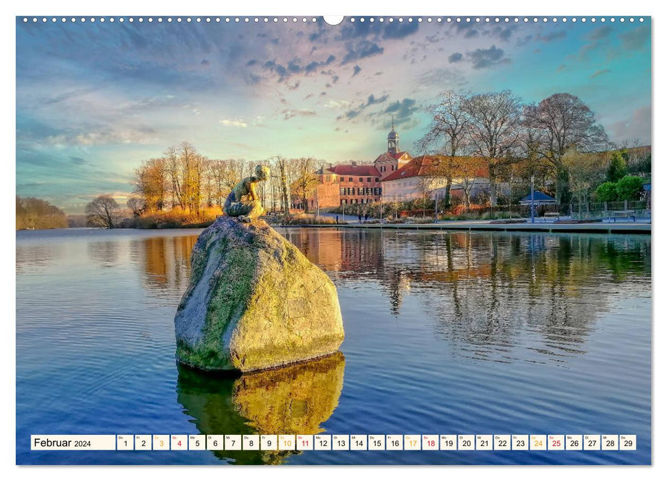 Travel through Germany - Eutin in Holstein Switzerland (CALVENDO Premium Wall Calendar 2024) 