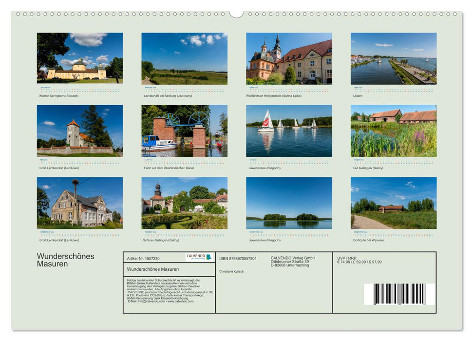 Beautiful Masuria (CALVENDO Premium Wall Calendar 2024) 