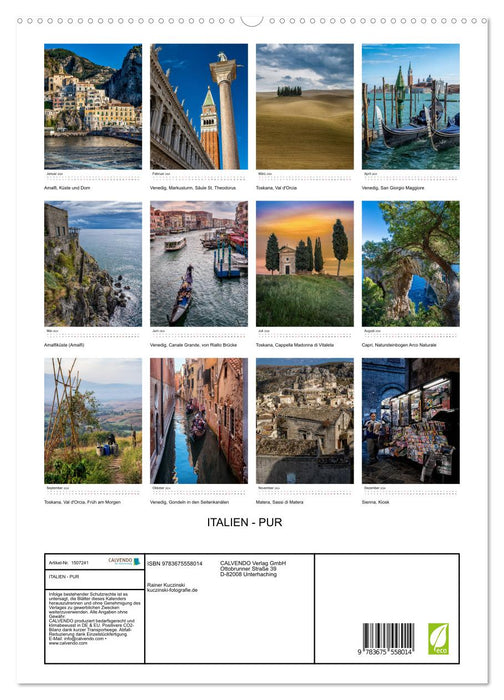 Italien - Pur (CALVENDO Premium Wandkalender 2024)