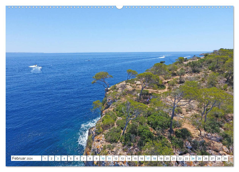 Mallorca - Azure blue Mediterranean to dream about (CALVENDO wall calendar 2024) 