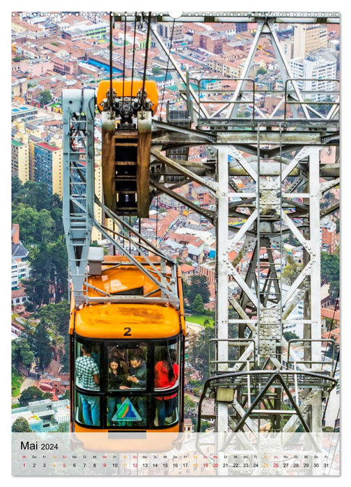 Thrill cable car (CALVENDO wall calendar 2024) 