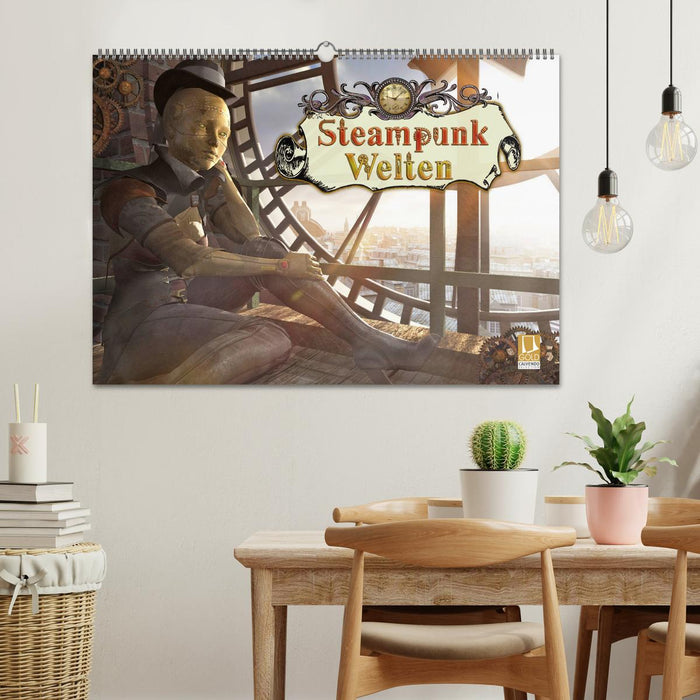 Steampunk Welten (CALVENDO Wandkalender 2024)