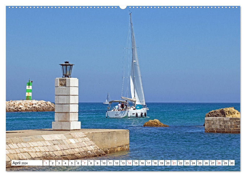 Portugal - Die Algarve vom Cabo de Sao Vicente bis Tavira (CALVENDO Wandkalender 2024)