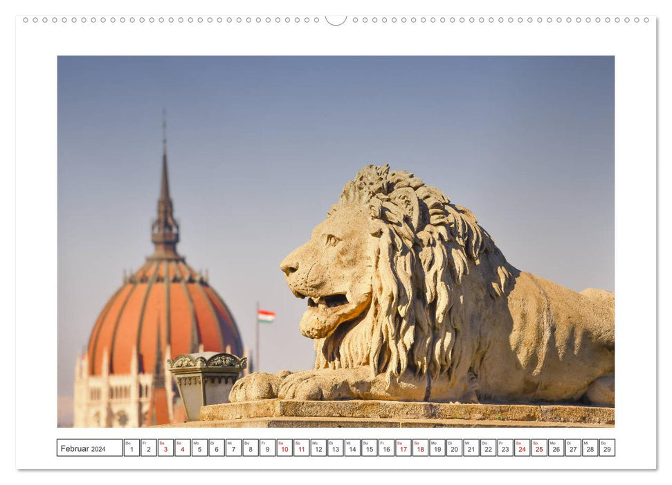 Grüße aus Budapest (CALVENDO Premium Wandkalender 2024)