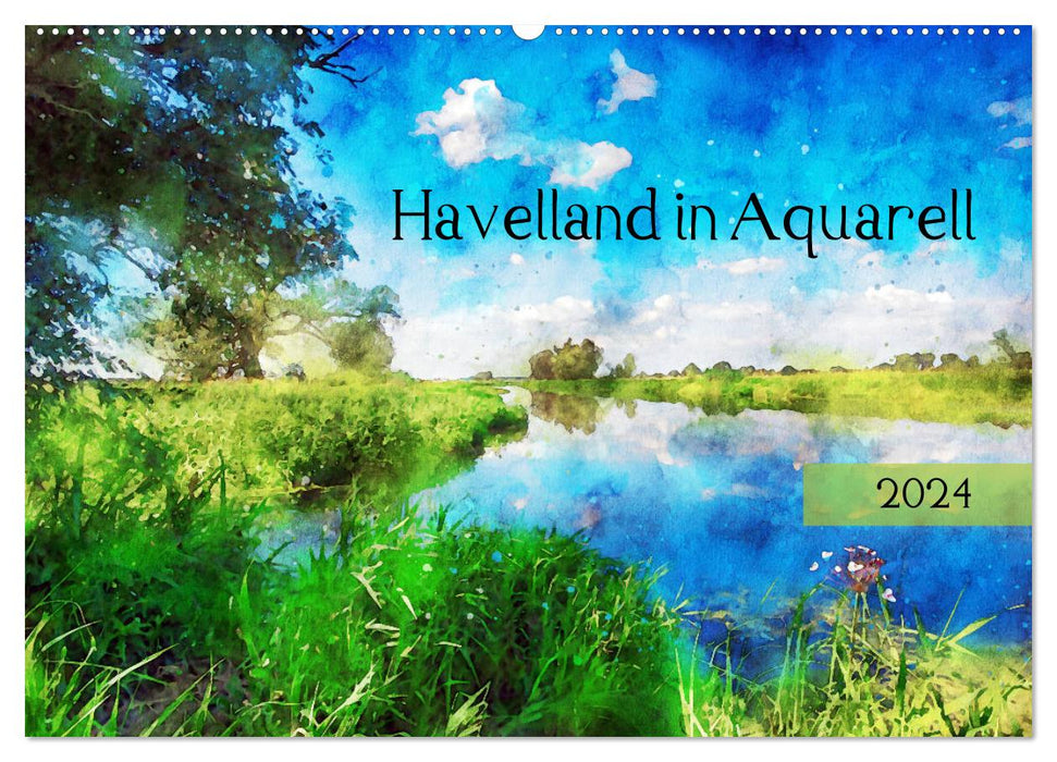 Havelland in watercolor (CALVENDO wall calendar 2024) 