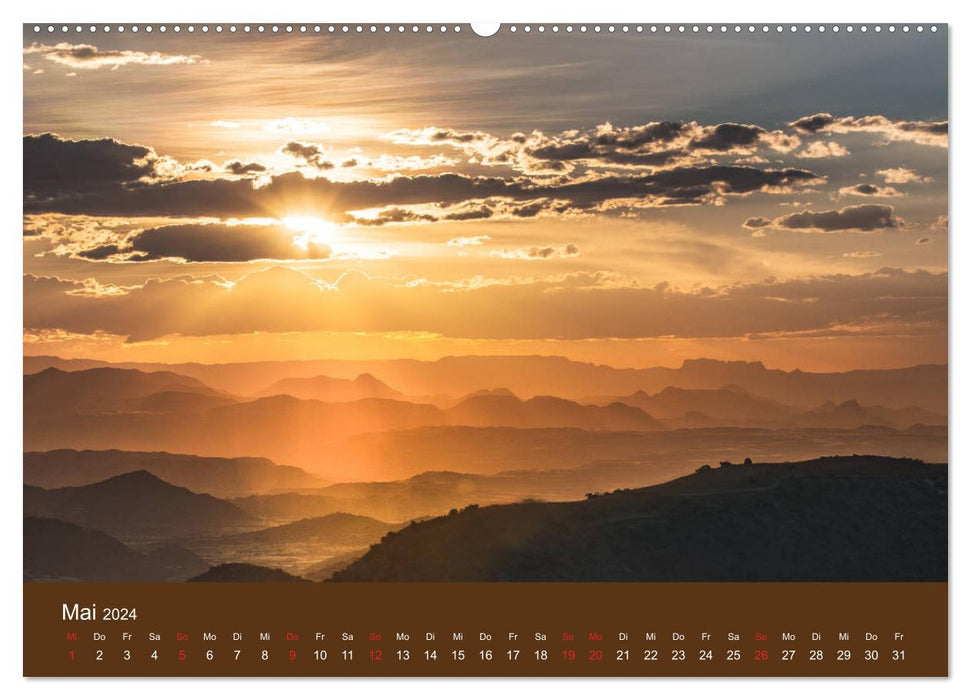 Äthiopien Landschaften der Gegensätze (CALVENDO Wandkalender 2024)