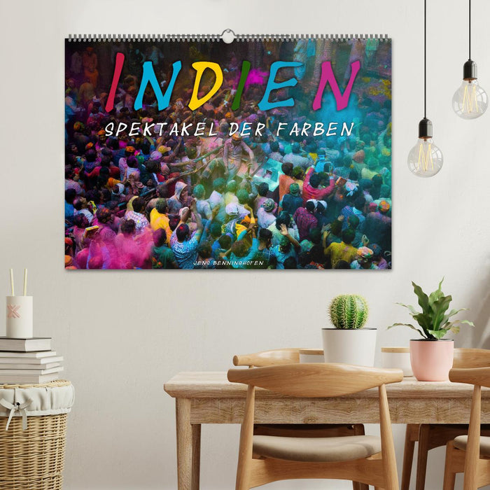 Indien - Spektakel der Farben (CALVENDO Wandkalender 2024)
