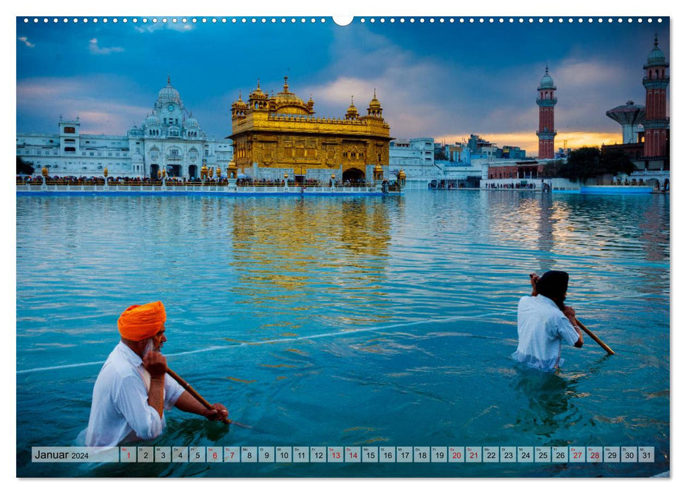 Indien - Spektakel der Farben (CALVENDO Wandkalender 2024)