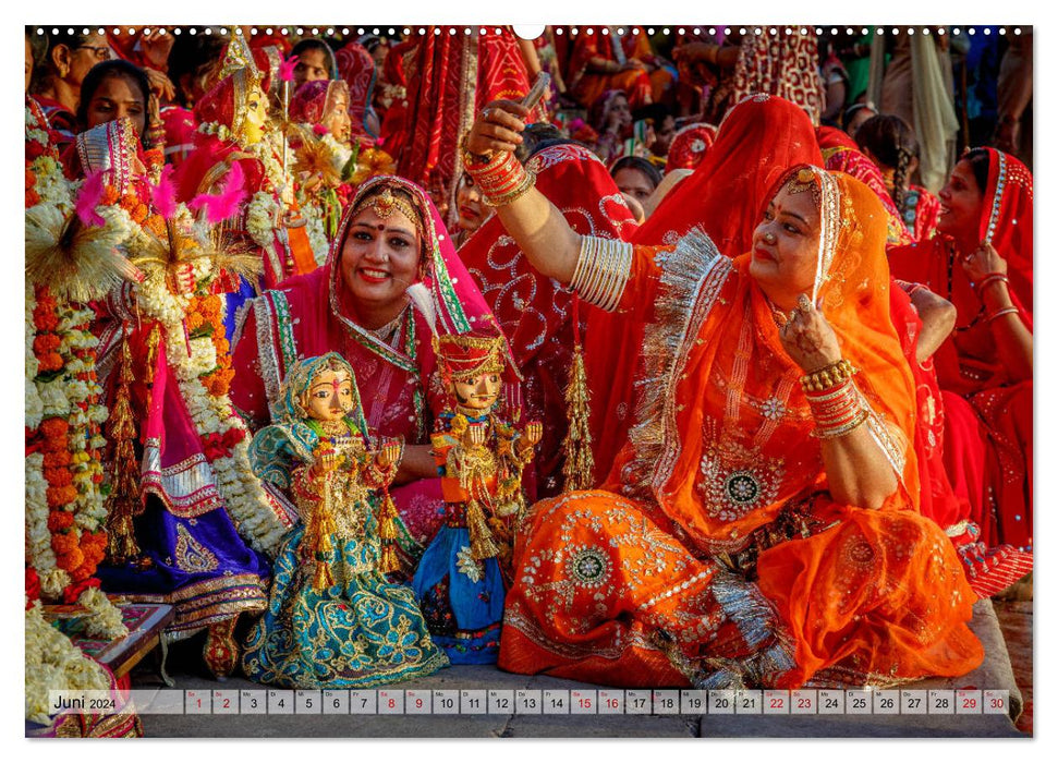 India - Spectacle of Colors (CALVENDO Wall Calendar 2024) 