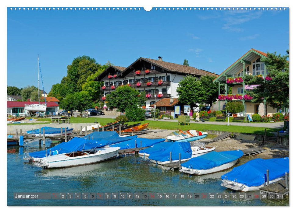Fantastic Lake Chiemsee – impressions of the Bavarian Sea (CALVENDO Premium Wall Calendar 2024) 