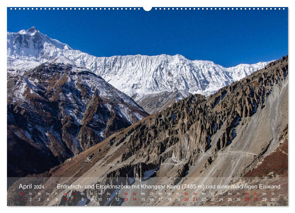 NEPAL - rund um die Annapurna (CALVENDO Wandkalender 2024)