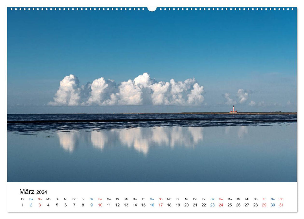 Lighting atmospheres in Sankt Peter-Ording (CALVENDO wall calendar 2024) 