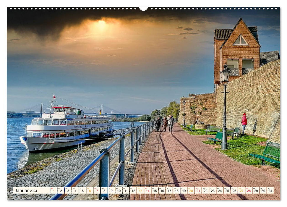 Reise durch Deutschland - Rees am Niederrhein (CALVENDO Premium Wandkalender 2024)