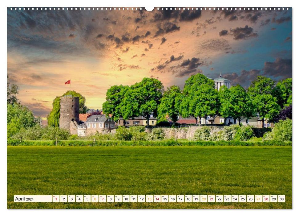 Reise durch Deutschland - Rees am Niederrhein (CALVENDO Premium Wandkalender 2024)