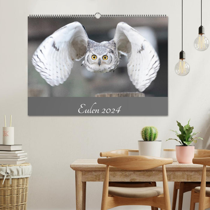 Owls 2024 (CALVENDO wall calendar 2024) 