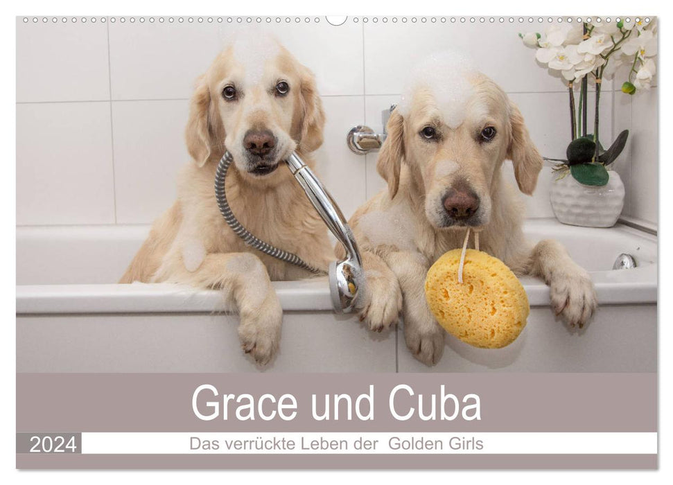 Grace und Cuba - Das verrückte Leben der Golden Girls (CALVENDO Wandkalender 2024)