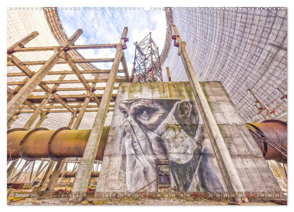 Chernobyl - Pripyat - The radioactive ghost town (CALVENDO wall calendar 2024) 