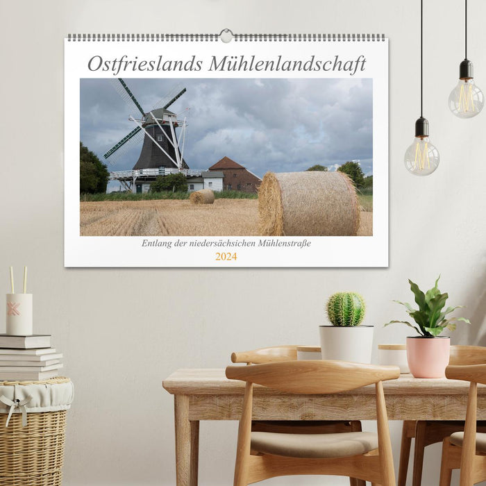 East Frisian mill landscape (CALVENDO wall calendar 2024) 
