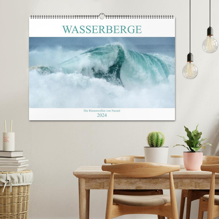 WASSERBERGE - Die Riesenwellen von Nazaré (CALVENDO Wandkalender 2024)