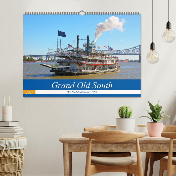 Grand Old South - Die Südstaaten der USA (CALVENDO Wandkalender 2024)