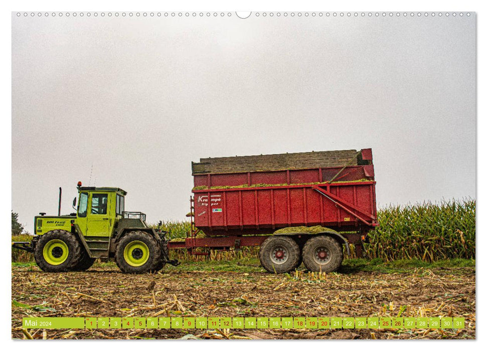 Landwirtschaft - Maisernte (CALVENDO Premium Wandkalender 2024)